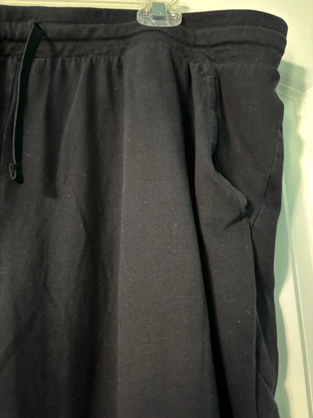 tek gear Men's Black Drawstring Jogger Sweatpants